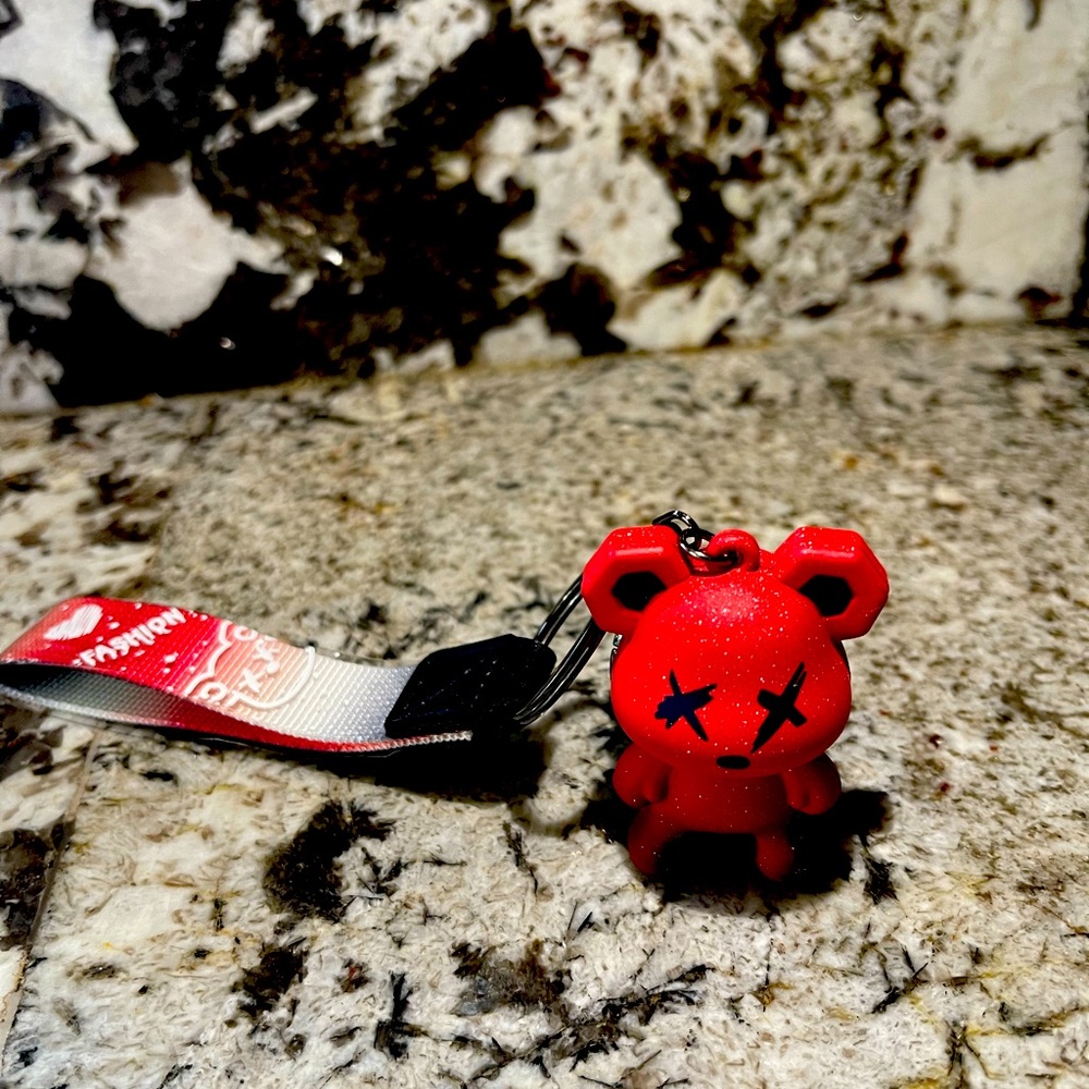 Bearbrick keychain RED